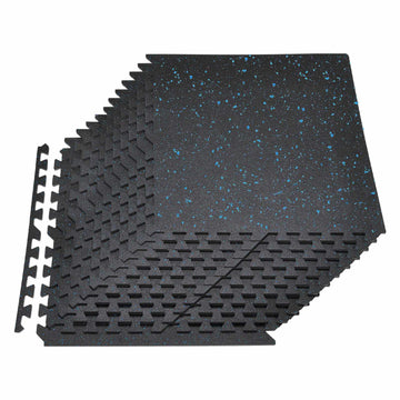 Interlocking Gym Floor Mats, 24-Pack, 24x24 in, 14mm