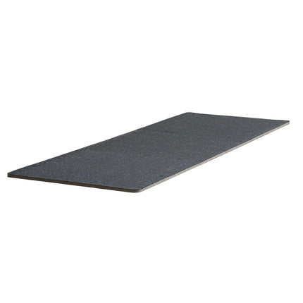 Interlocking Gym Floor Mats, 6 Tiles, 0.56 In, 24 Sq Ft