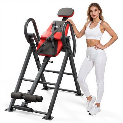 Inversion Table, 136 kg Capacity, Foldable Adjustable