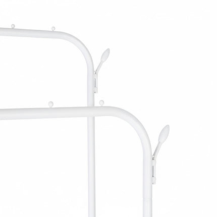 Iron Double Wardrobe with 2 Rods and Shelves