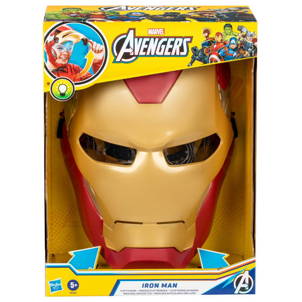 Iron Man Flip Mask for Kids, Adjustable Fit, Lightweight Design