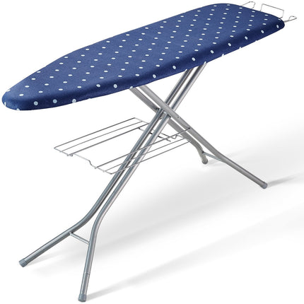 Ironing Board with Storage Tray, 10-Height, 55x15, Heat-Resistant