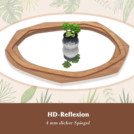 Irregular Shaped Wall Mirror, Waterproof, 89.5 x 66 cm