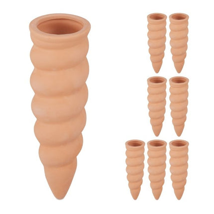 Irrigation with clay cones, set of 8