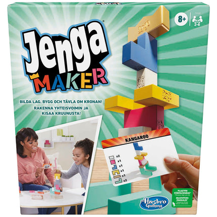 JENGA Maker Board Game in Finnish and Swedish Languages