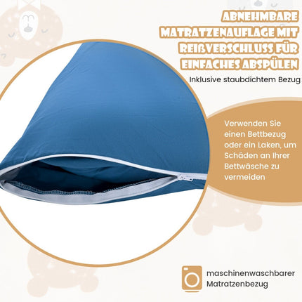 Japanese Futon Mattress, 140x200 cm, Washable Cover