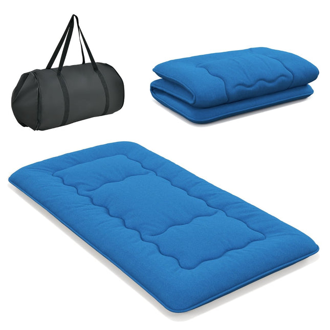 Japanese Futon Mattress 90x200 cm, Washable Cover & Bag