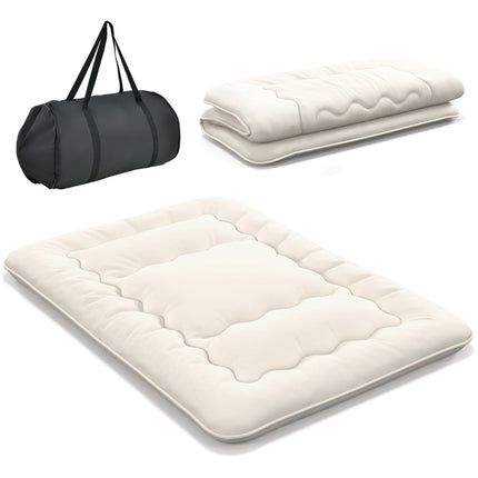 Japanese Futon Mattress, Tatami Mat, Beige, 140x200 cm