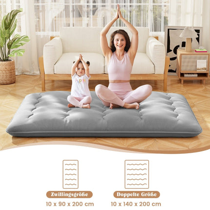 Japanese Futon Mattress, Washable Cover, 140x200 cm