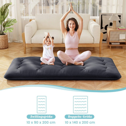 Japanese Futon Mattress, Washable Cover, 90x200 cm