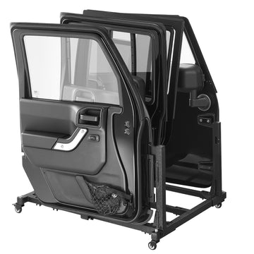 Jeep Wrangler Door Storage Cart, Holds 4 Doors, Rolling
