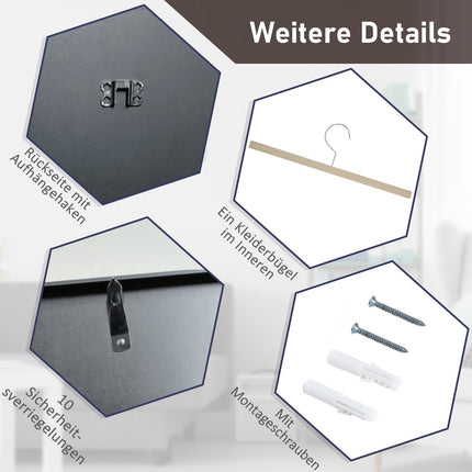 Jersey Display Frame, Black Aluminum, UV-Resistant Acrylic