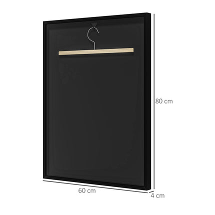 Jersey Display Frame, Black Aluminum, UV-Resistant Acrylic