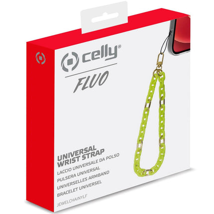 Jewel Chain Wrist Strap Fluo Green