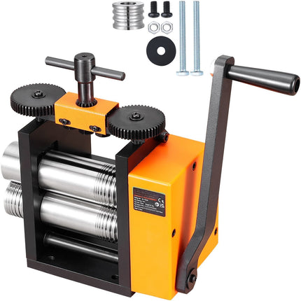 Jewelry Rolling Mill 75mm, 3-in-1, 0.03–6.5mm