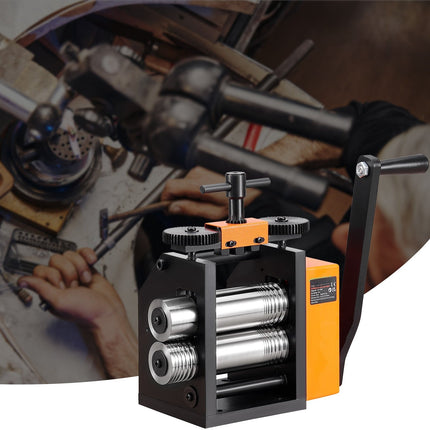 Jewelry Rolling Mill 75mm, 3-in-1, 0.03–6.5mm