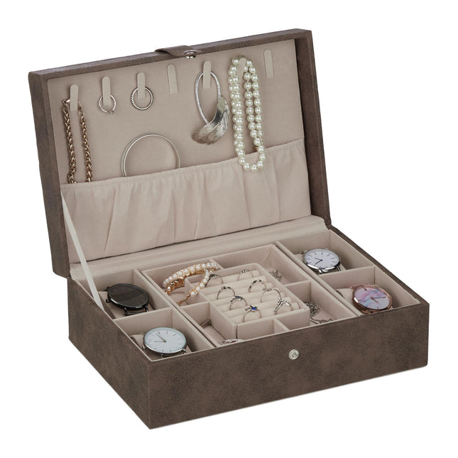 Jewelry box in leather look