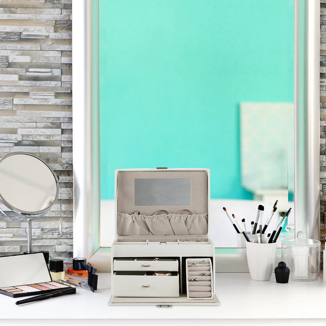 Jewelry box with mirror