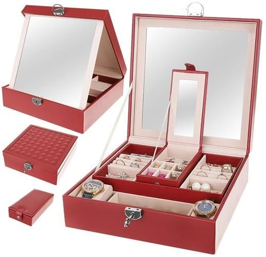 Jewelry case - burgundy Beautylushh