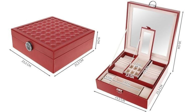 Jewelry case - burgundy Beautylushh