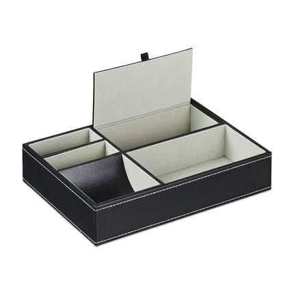 Jewelry compartment in leather look