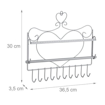 Jewelry holder for wall