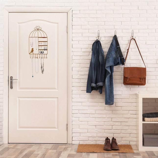 Jewelry holder wall
