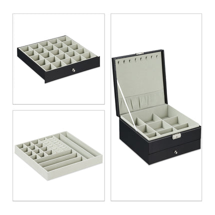Jewelry storage with 3 levels