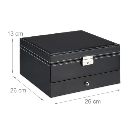 Jewelry storage with 3 levels