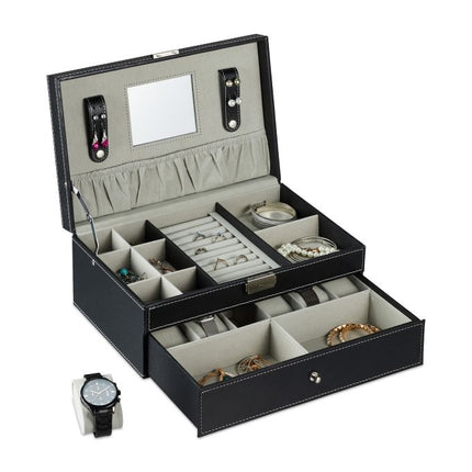 Jewelry storage with drawer