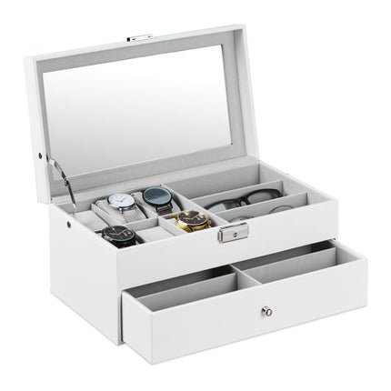 Jewelry storage with drawer