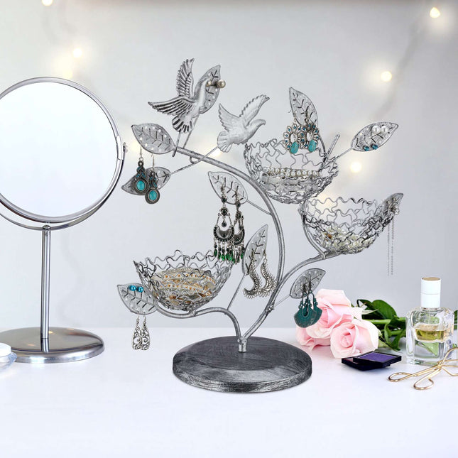 Jewelry tree for earrings and rings