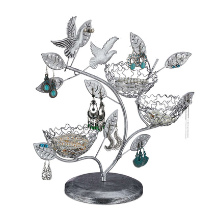 Jewelry tree for earrings and rings