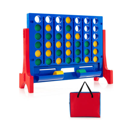Jumbo Connect Four Game Set, 42 Coins, Carry Bag