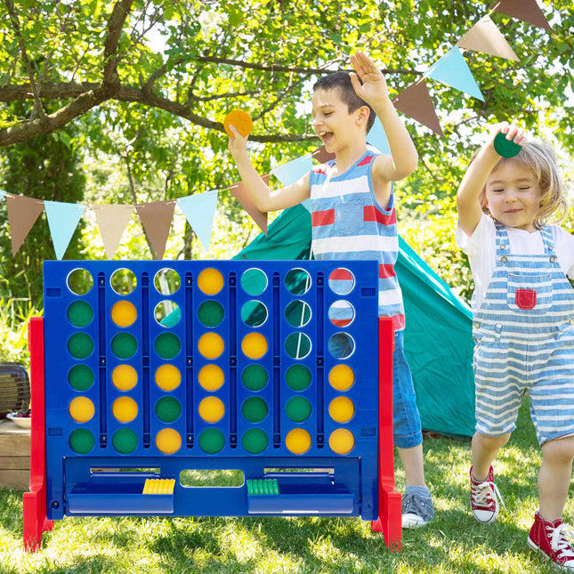 Jumbo Connect Four Game Set, 42 Coins, Carry Bag