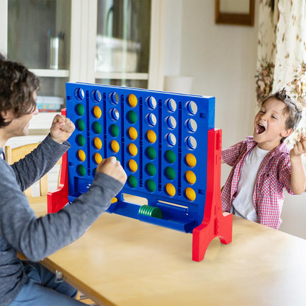 Jumbo Connect Four Game Set, 42 Coins, Carry Bag