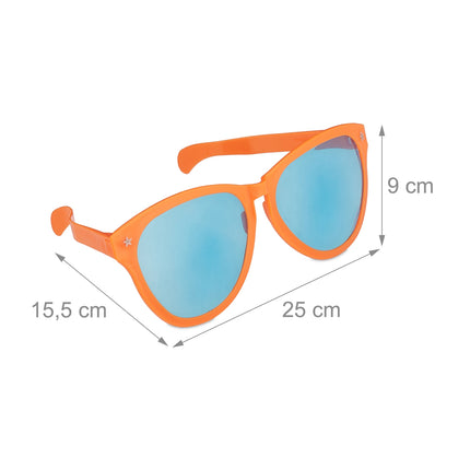 Jumbo Party Glasses – Extra-Large Blue Tinted Lenses