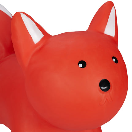 Jumping animal fox red