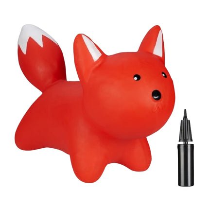 Jumping animal fox red
