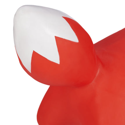 Jumping animal fox red