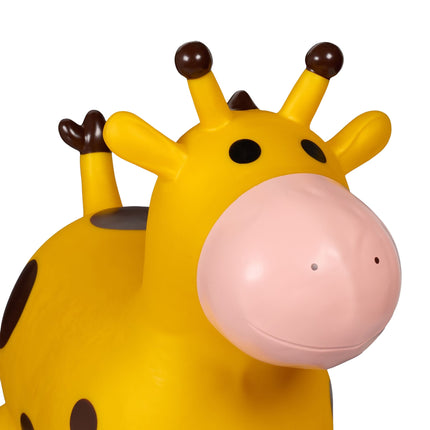 Jumping animal giraffe