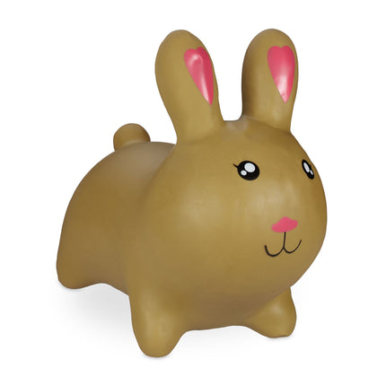 Jumping animal rabbit light brown