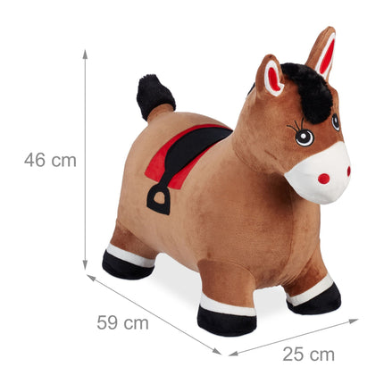 Jumping horse with cap