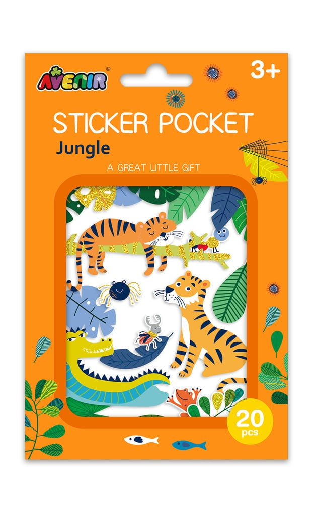 Jungle Avenir Stickers for Scrapbooking and Craft Projects