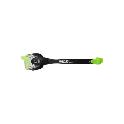 Junior Swimming Goggles, Black/Green, Anti-Fog Lens