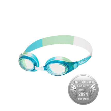 Junior Swimming Goggles, Blue, Anti-Fog, UV Protection