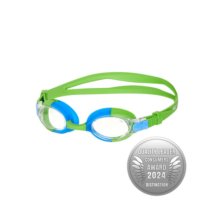 Junior Swimming Goggles, Green, Anti-Fog Lens