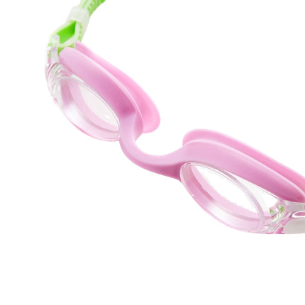 Junior Swimming Goggles, Green/Violet, Anti-Fog Lens