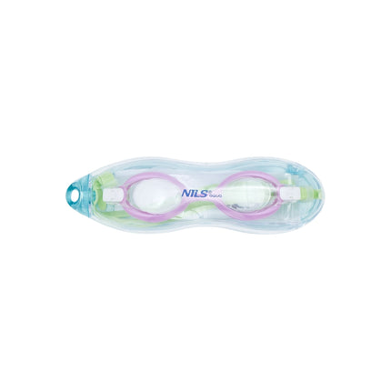 Junior Swimming Goggles, Green/Violet, Anti-Fog Lens