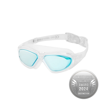 Junior Swimming Goggles – White, Anti-Fog, UV Protection